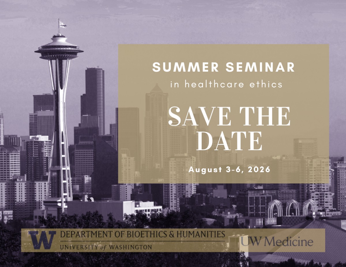 DC2701: Summer Seminar in Healthcare Ethics 2026 Banner